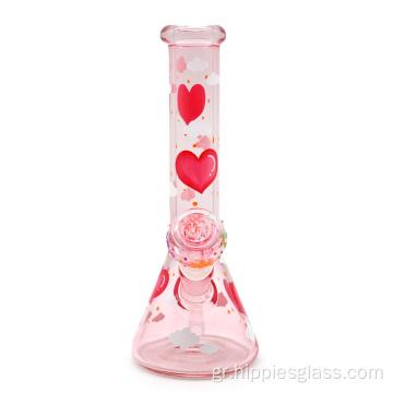 Pink Love Ημέρα του Αγίου Βαλεντίνου 3D Cartoon Bong